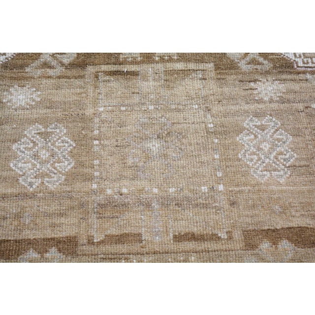 New Turkish Kars Hand Knotted Wool Rug, 3'1x12 For Sale - Image 4 of 4