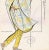 Contemporary 1980's Rare Original French Fashion Drawing Summer Beach Cruise Wear For Sale - Image 3 of 4
