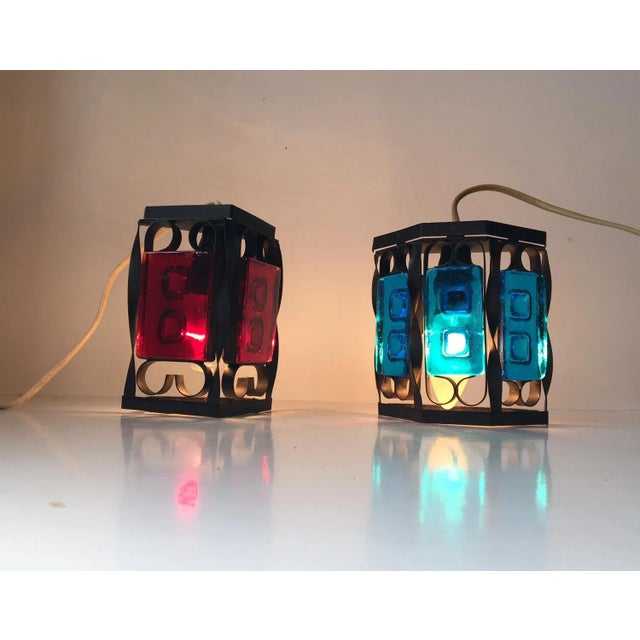 Holmegaard Danish Wall Lights from Holmegaard & Dantofte, 1970s, Set of 2 For Sale - Image 4 of 9