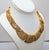 Napier Vintage Signed Napier Goldtone Openwork Wavy Link Collar Necklace For Sale - Image 4 of 16