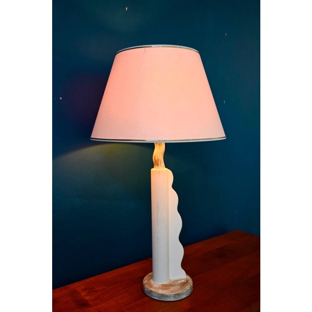 Mid-Century Sculptural Totem Lamp in Plaster, 1960s For Sale - Image 3 of 18