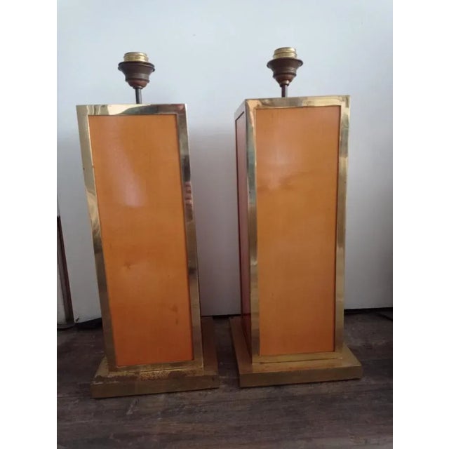 Art Deco Floor Lamps in Wood and Metal, 1920s, Set of 2 For Sale - Image 9 of 11