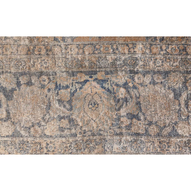 Fine Antique Persian Tabriz Handmade Wool Rug For Sale In New York - Image 6 of 8