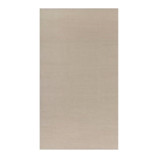 Rug & Kilim’s Oversized Contemporary Textural Solid Rug in Cream and White Tones - 10x18 For Sale