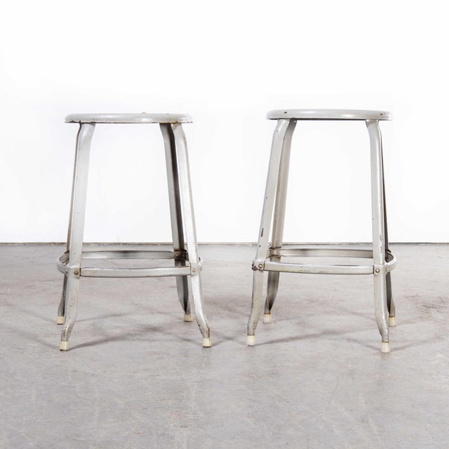 Industrial Industrial Nicolle Stacking Stools, 1950s, Set of 2 For Sale - Image 3 of 7