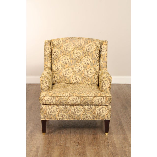Vintage Pair of Upholstered Lounge Armchairs For Sale - Image 9 of 12