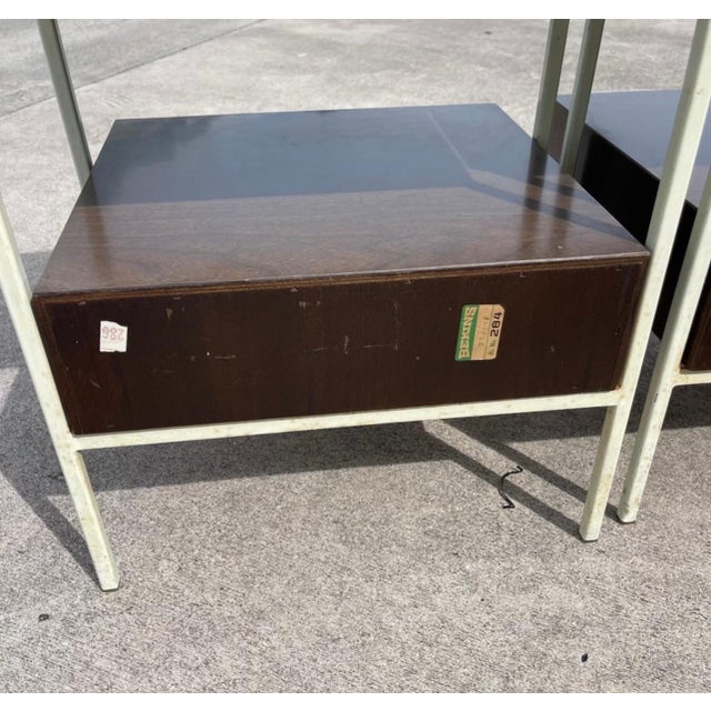 Mid 20th Century Mid 20th Century Moderm Vista Furniture California Made Walnut Nightstands, a Pair For Sale - Image 5 of 12