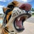 Large Scale d.c. Muller for Dentzel Company Reproduction Carousel Tiger in Cast Aluminum For Sale In Denver - Image 6 of 13