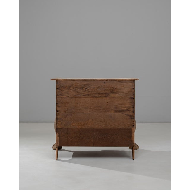 1820s Dutch Oak Bombe Chest Of Drawers For Sale - Image 14 of 18