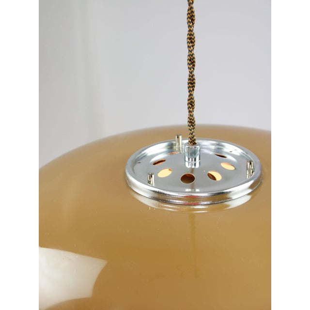 Space Age Brown Pendant Lamp from Guzzini, 1960s For Sale - Image 10 of 18
