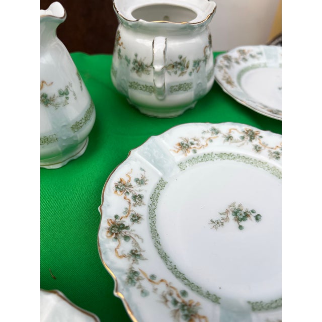 White Vintage Silesia Germany Miniature China Set - Set of 6 For Sale - Image 8 of 11