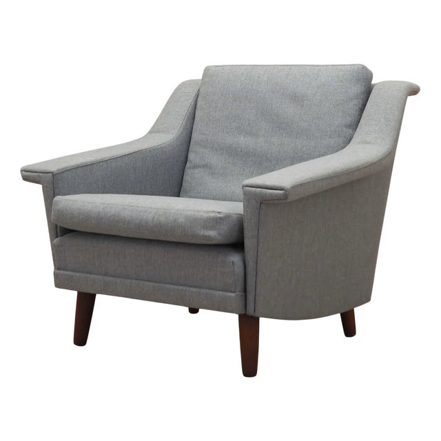 Danish Grey Armchair, 1960s For Sale
