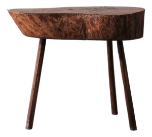19th Century French Provincial Elm Butcher Block