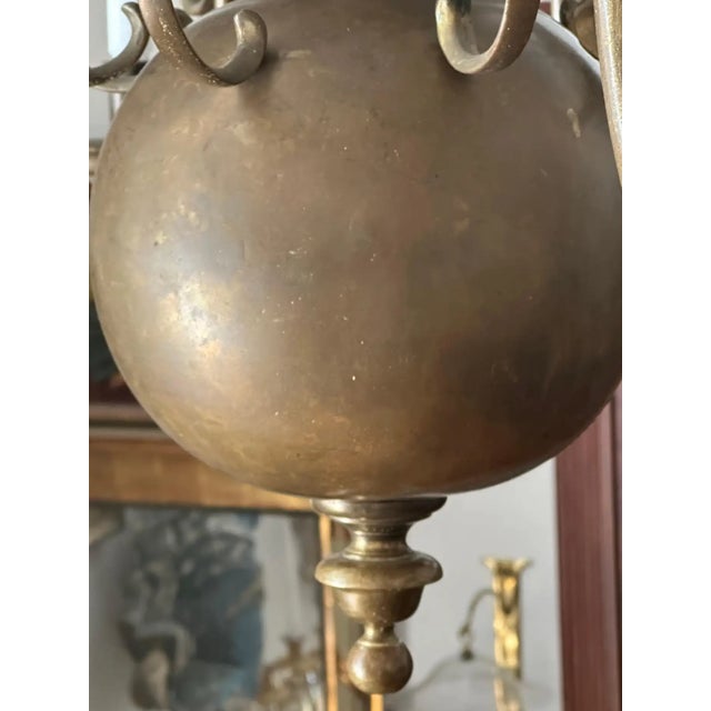 19th Century Flemish 16 Light Brass Chandelier With Ducal Arms For Sale In Boston - Image 6 of 6