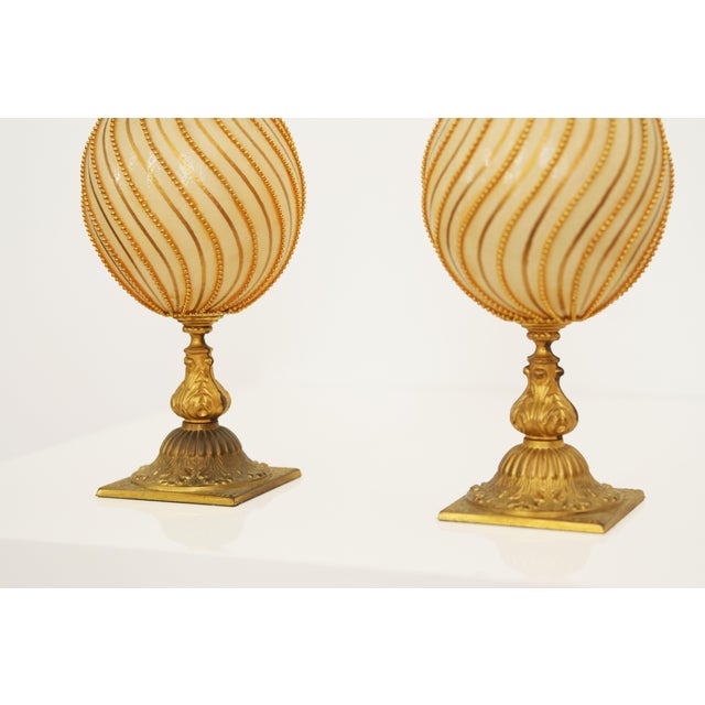 Vintage French Ostrich Sculptures attributed to François Dupuy, 1960s, Set of 2 For Sale - Image 6 of 11