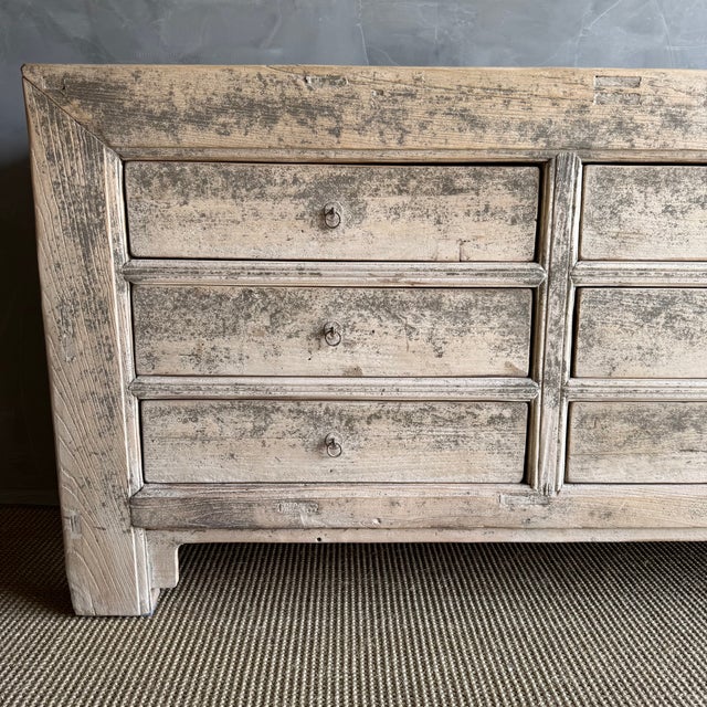 Reclaimed Wood One of a Kind Dresser or Sideboard With Patina Finish For Sale - Image 10 of 15