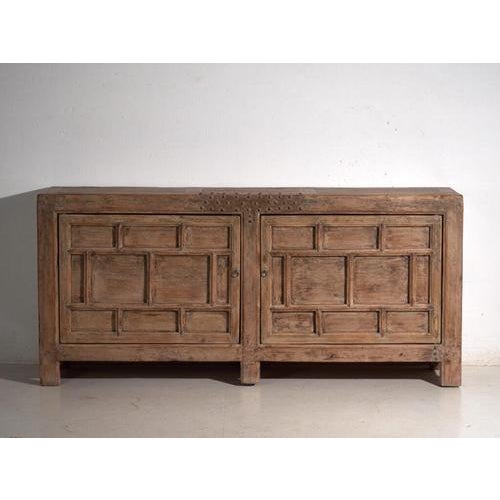 Antique Panelled Sideboard in Pine, China, 1900 For Sale - Image 6 of 15