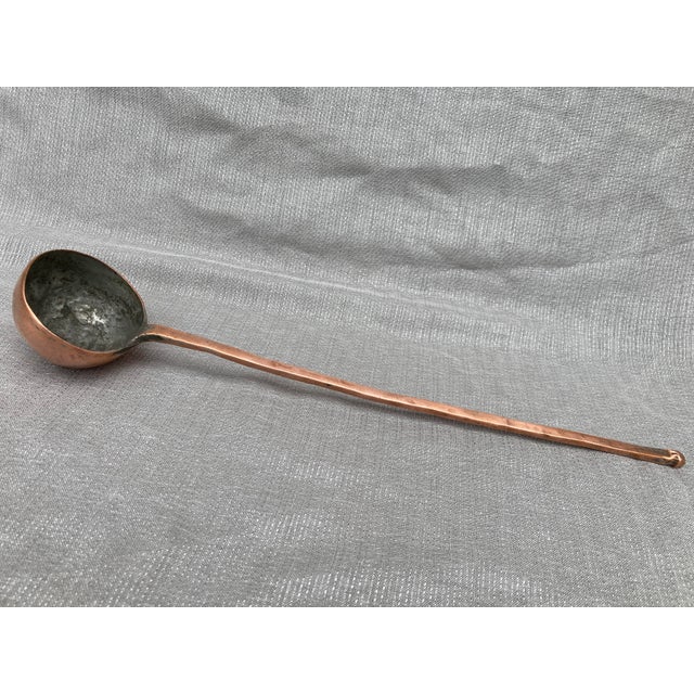 Antique Polished Copper Ladle For Sale - Image 9 of 10
