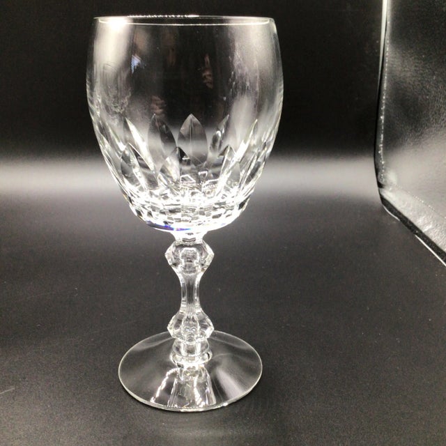 1970s Tiffin Franciscan Water Goblets "Manchester" -Set of 9 For Sale - Image 5 of 12