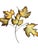 1960s Vintage Metal Wall Art Brass Maple Leaf Wall Sculptures – Pair For Sale - Image 5 of 8
