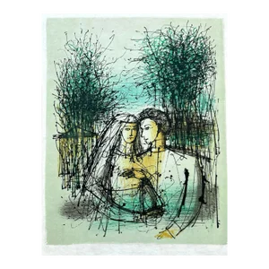 Jean Carzou Original Lithograph L’adieu Aux Armes 3 Mourlot 1964