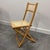 Mid-Century Belgian Folding Chairs in Wood and Hand-Woven Cane, Set of 4 For Sale - Image 12 of 15
