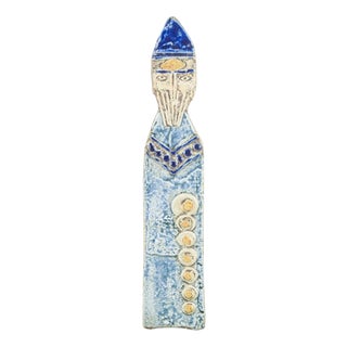 Stoneware Wall Relief from the Series Bishops by Lisa Larsson for Gustavsberg, 1970s For Sale