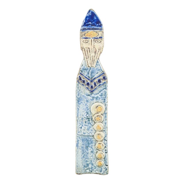 Stoneware Wall Relief from the Series Bishops by Lisa Larsson for Gustavsberg, 1970s For Sale