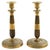 Pair of 19th-Century French Chased Gilt Bronze Candlesticks, France, Restoration period (circa 1815–1830). Each...