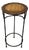 Vintage High Stool in Metal, Leather and Rattan, 1970s For Sale