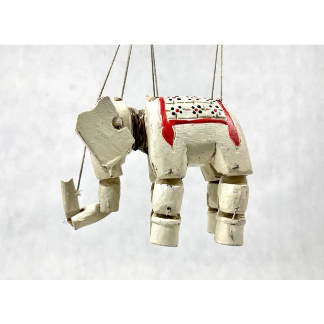 Handcrafted Vintage Marionette Puppet on a String, Burma, 1930s For Sale - Image 12 of 13