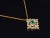 Early 21st Century Natural 5.21Cts VS F Diamond Colombian Emerald 18K Solid Gold Pendant For Sale - Image 5 of 8