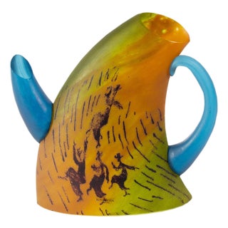 Kjell Engman Signed Kosta Boda Limited Edition Teapot Sculpture For Sale
