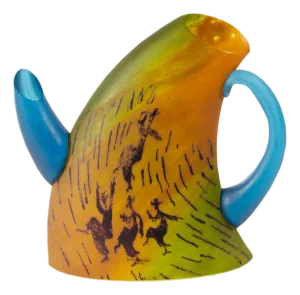 Kjell Engman Signed Kosta Boda Limited Edition Teapot Sculpture