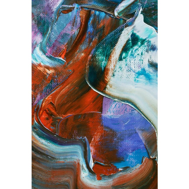 2020s "I Don’t Think I Can Resist the Madness Anymore" Large Abstract Oil Painting by Simon Findlay For Sale - Image 5 of 12