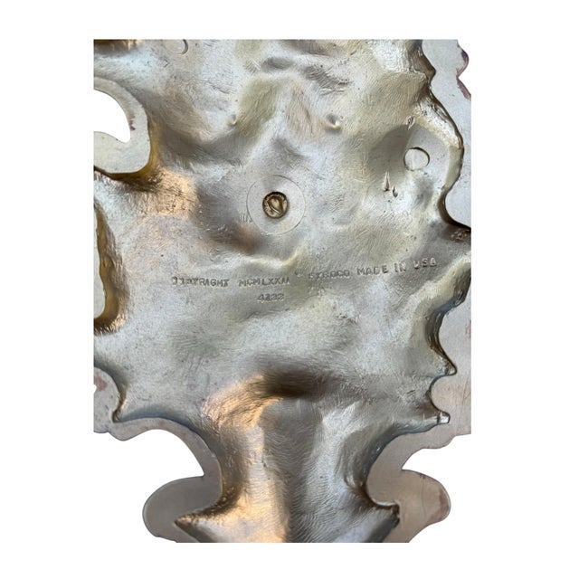 Vintage 1972 Syroco #4133 Gold Floral Wall Sconce | Hollywood Regency Candle Holder For Sale In Portland, ME - Image 6 of 6
