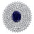 GIA Certified 18.41 Ct Sapphire & 21 Ct Diamond VVS/E-F Color Pin Set 18 KWG For Sale - Image 14 of 18