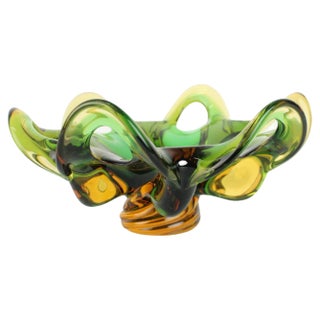 Art Glass Bowl attributed to Josef Hospodka, Czech, 1960s For Sale