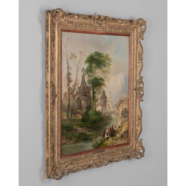 A 19th century Barbizon style landscape painting by notable English artist James Vivien de Fleury (1847-1902) entitled...