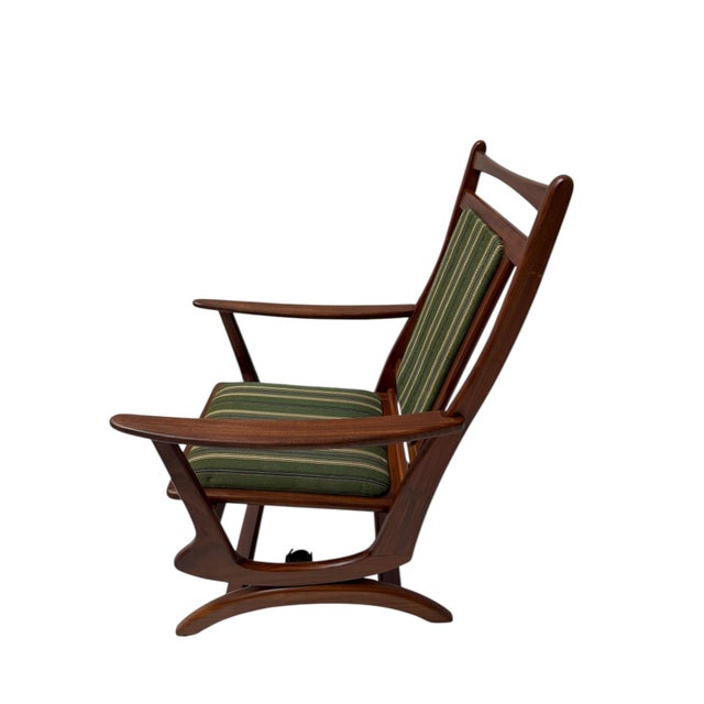 Mid-Century Modern Mid-Century Modern Danish Rocking Chair in Teak, 1960s For Sale - Image 3 of 11