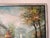 Wood Vintage Burnett Parisian Street Scene Oil on Canvas Painting – Framed For Sale - Image 7 of 13