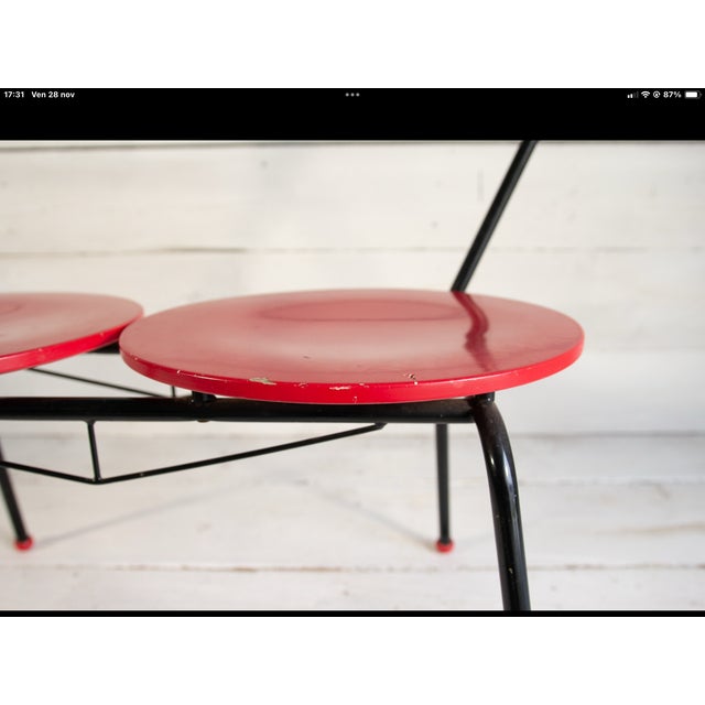 Space Age Double Seat Bench, 1960s For Sale - Image 13 of 18
