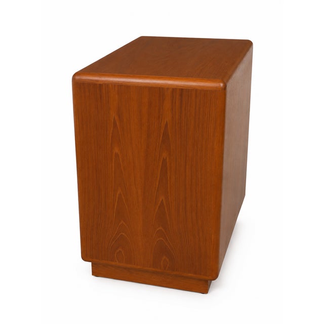 1970s Petite Teak Dresser, Three Drawers, Nightstand, Mid Century, McM, Danish Modern For Sale - Image 5 of 6