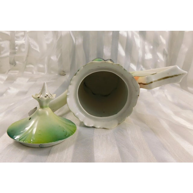 1900 Chocolate Pot With Flower Shaped Trim For Sale - Image 9 of 9