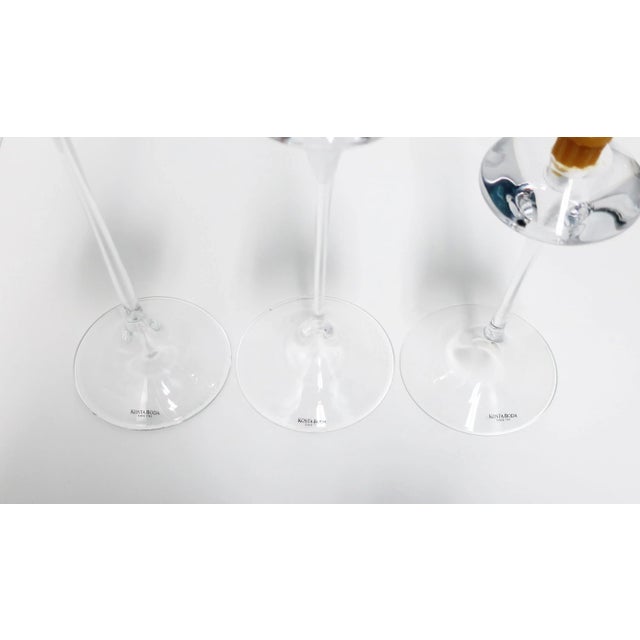 Sweden Scandinavian Modern Crystal Candlestick Holders - Set of 3 For Sale - Image 10 of 13