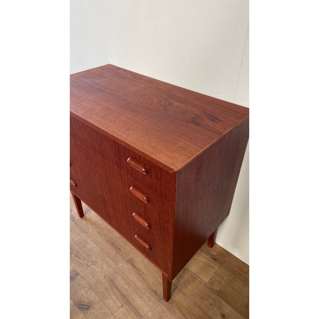 Mid-Century Danish Teak Chest of 4 Drawers, Scandinavia, 1960s For Sale - Image 14 of 18