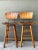 Wood MCM Slat Back Bar Stools After Arthur Umanoff - Pair For Sale - Image 7 of 12