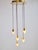 Glass and Brass Cascade Pendant Lamp by Schmidt Leuchten, 1970s For Sale - Image 4 of 14