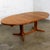 Mid-Century Modern Late 20th Century Scandinavian Modern Teak Dining Table Expanding Oval Attr. To Skovby Furniture For Sale - Image 3 of 18
