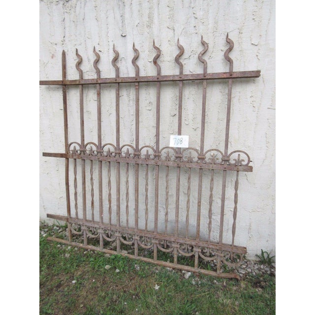 Victorian Antique Victorian Iron Gate For Sale - Image 3 of 7